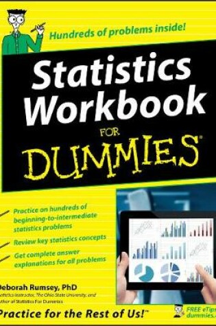 Cover of Statistics Workbook For Dummies