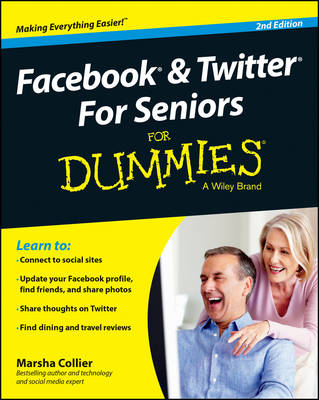 Book cover for Facebook and Twitter For Seniors For Dummies