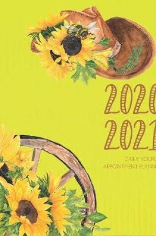Cover of Daily Planner 2020-2021 Sunflowers 15 Months Gratitude Hourly Appointment Calendar
