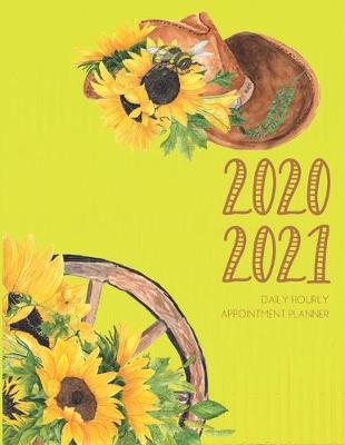 Book cover for Daily Planner 2020-2021 Sunflowers 15 Months Gratitude Hourly Appointment Calendar