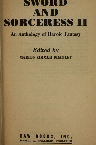 Cover of Bradley Marion Z. : Sword and Sorceress Book II