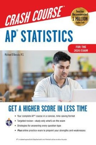 Cover of Ap(r) Statistics Crash Course, Book + Online