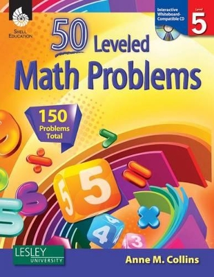 Book cover for 50 Leveled Math Problems Level 5