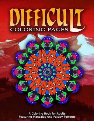 Book cover for DIFFICULT COLORING PAGES - Vol.10