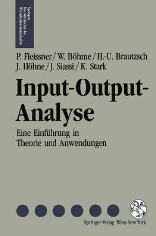 Cover of Input-Output-Analyse