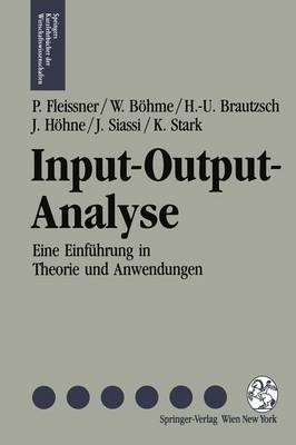 Book cover for Input-Output-Analyse