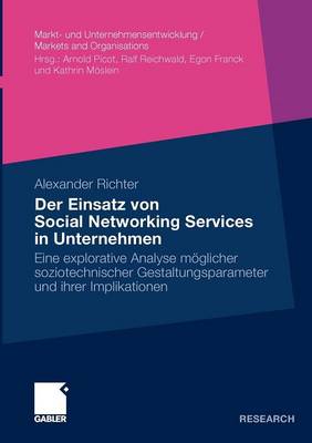 Cover of Der Einsatz von Social Networking Services in Unternehmen