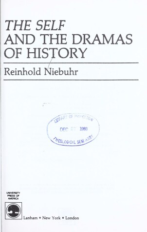 Book cover for Self and the Dramas of History
