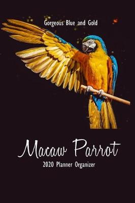 Book cover for Gorgeous Blue and Gold Macaw Parrot 2020 Planner Organizer