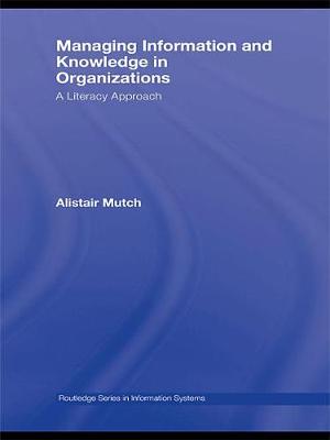 Book cover for Managing Information and Knowledge in Organizations