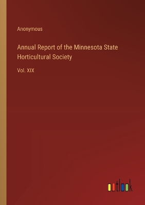 Book cover for Annual Report of the Minnesota State Horticultural Society