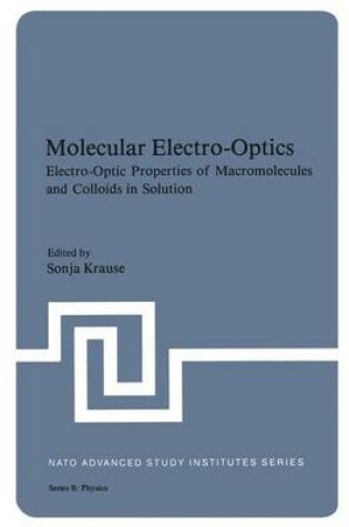 Cover of Molecular Electro-Optics