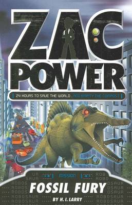 Book cover for Zac Power - Fossil Fury