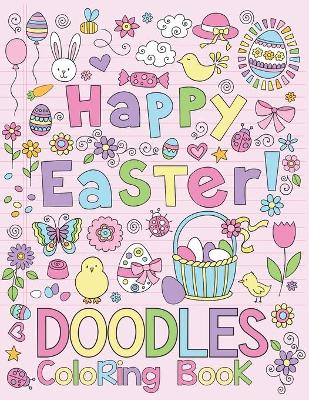 Book cover for Happy Easter Doodles Coloring Book