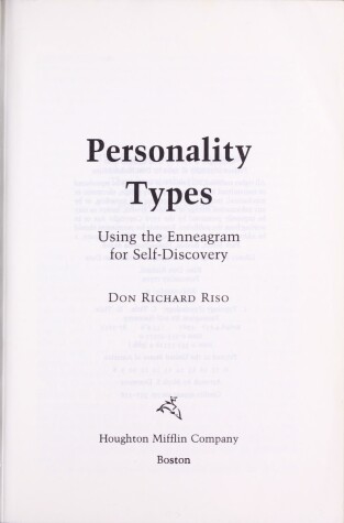 Book cover for Personality Types (HB)