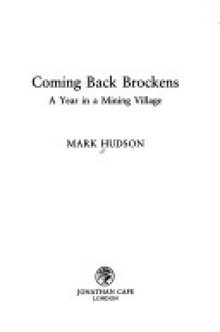 Cover of Coming Back Brockens