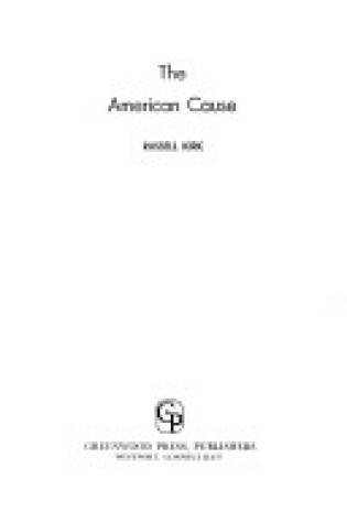 Cover of The American Cause.