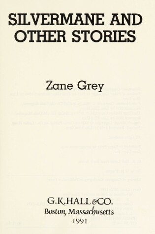 Cover of Silvermane and Other Stories