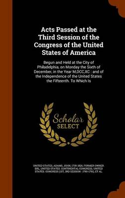 Book cover for Acts Passed at the Third Session of the Congress of the United States of America