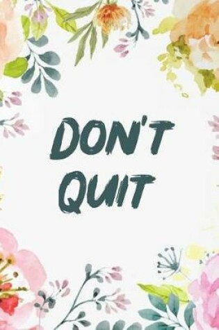 Cover of Don't Quit