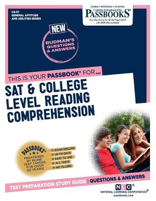 Book cover for SAT & College Level Reading Comprehension (CS-57)