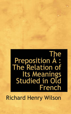 Book cover for The Preposition