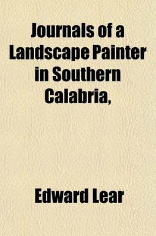 Cover of Journals of a Landscape Painter in Southern Calabria,