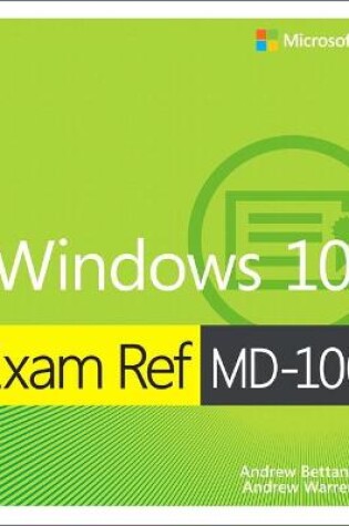 Cover of Exam Ref MD-100 Windows 10