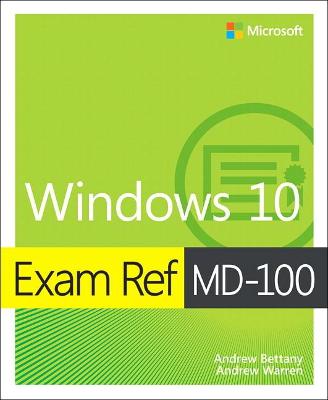 Book cover for Exam Ref MD-100 Windows 10