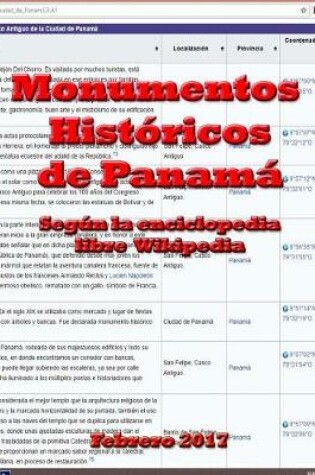 Cover of 2017-02 Monumentos Históricos de Panamá