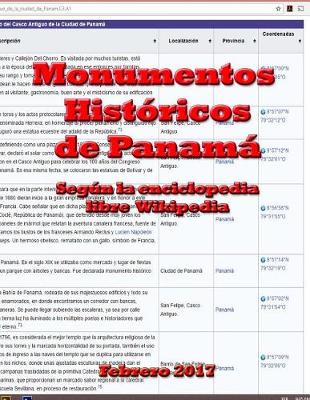 Book cover for 2017-02 Monumentos Históricos de Panamá