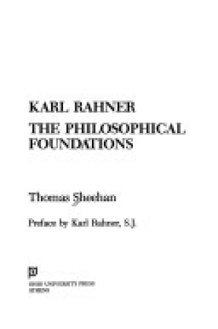 Cover of Karl Rahner