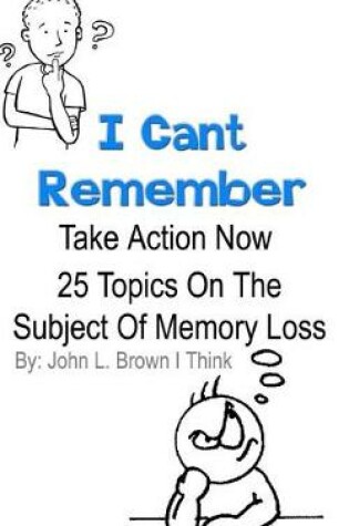 Cover of I Cant Remember