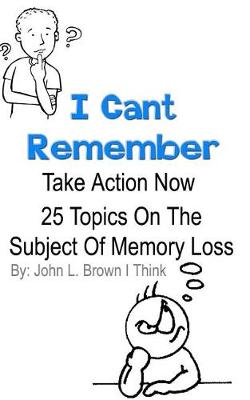 Book cover for I Cant Remember