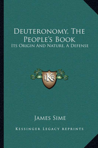 Cover of Deuteronomy, the People's Book