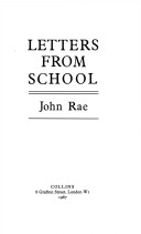 Book cover for Letters from School