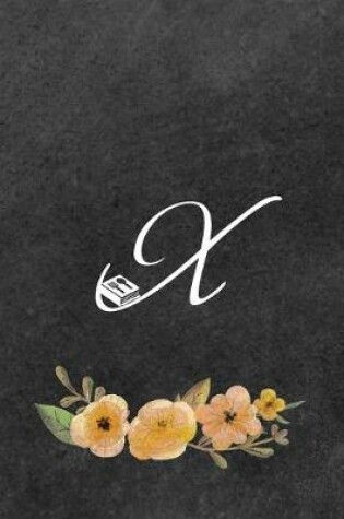 Cover of Initial Monogram Letter X on Chalkboard