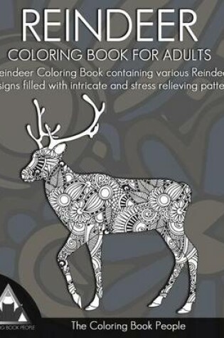 Cover of Reindeer Coloring Book for Adults