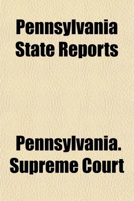 Book cover for Pennsylvania State Reports (Volume 121)