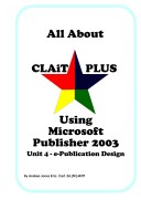 Cover of All About CLAiT Plus Using Microsoft Publisher 2003