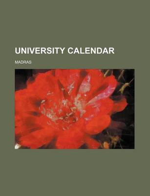 Book cover for University Calendar