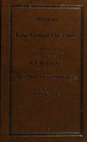 Book cover for "Macbeth" and "King Richard III"