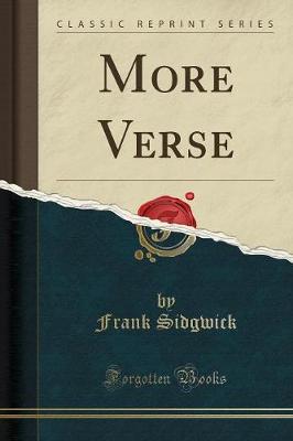 Book cover for More Verse (Classic Reprint)