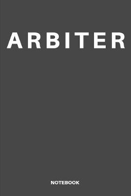 Book cover for Arbiter notebook