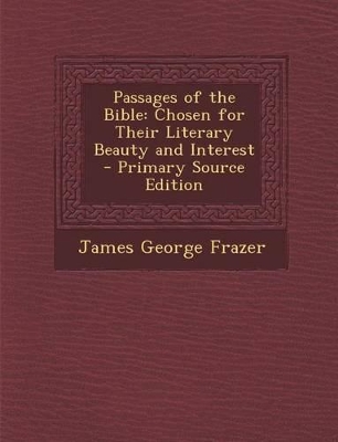 Book cover for Passages of the Bible