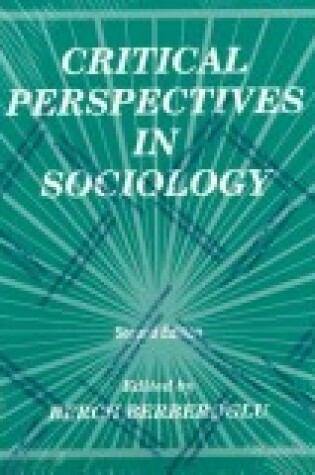 Cover of Critical Perspectives in Sociology