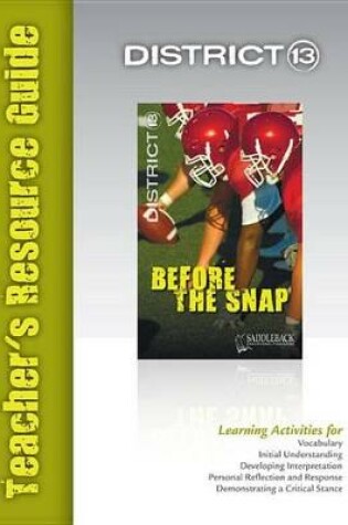 Cover of Before the Snap Teacher's Resource Guide
