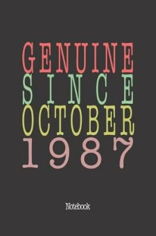 Cover of Genuine Since October 1987