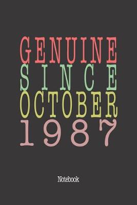 Book cover for Genuine Since October 1987