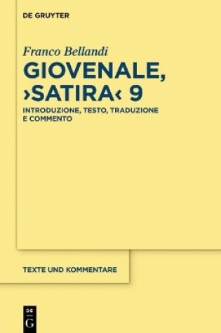 Cover of Giovenale, >Satira